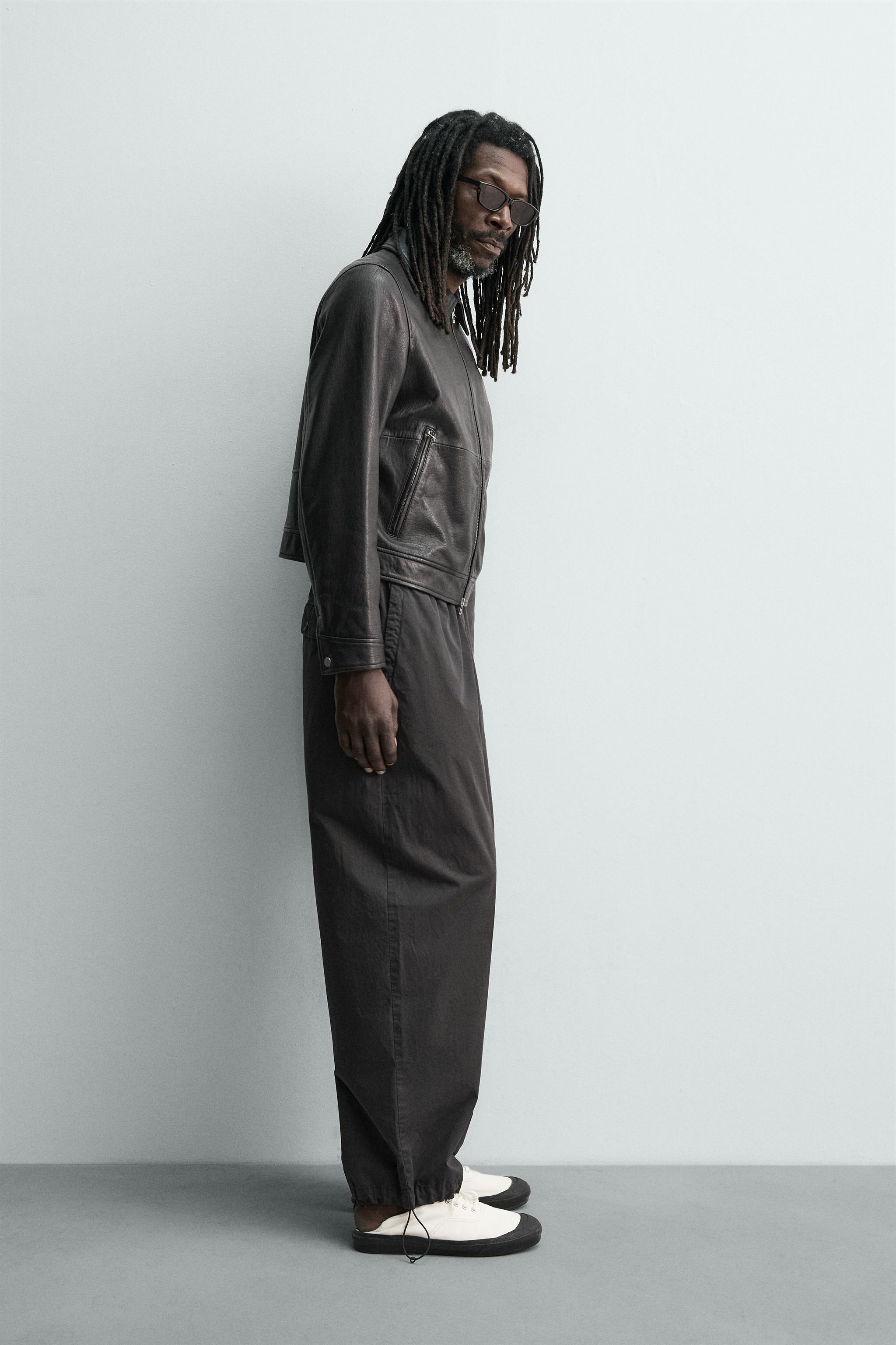 RELAXED FIT COTTON PANTS AARON LEVINE X ZARA